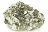Spectacular Cubic Pyrite Crystals with Quartz - Peru #325627-5
